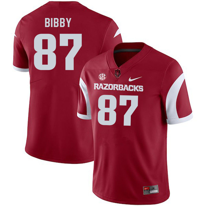 Men #87 Kamron Bibby Arkansas Razorback College Football Jerseys Stitched Sale-Cardinal - Click Image to Close